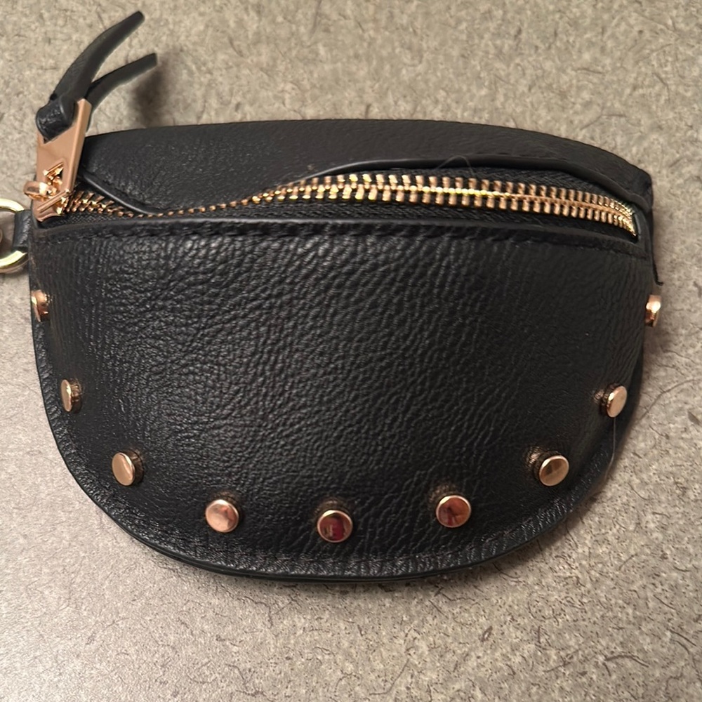 Universal Thread Black and Gold Mini Bag with Studded Design